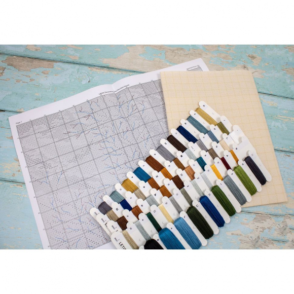 Набор для вышивания LETI арт. L8045 Украшение дома с привидениями 44х33 см