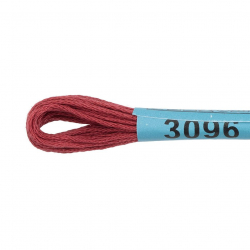 Нитки для вышивания Gamma мулине (3071-3172) 100% хлопок 24 x 8 м цв.3096 т.розово-бежевый