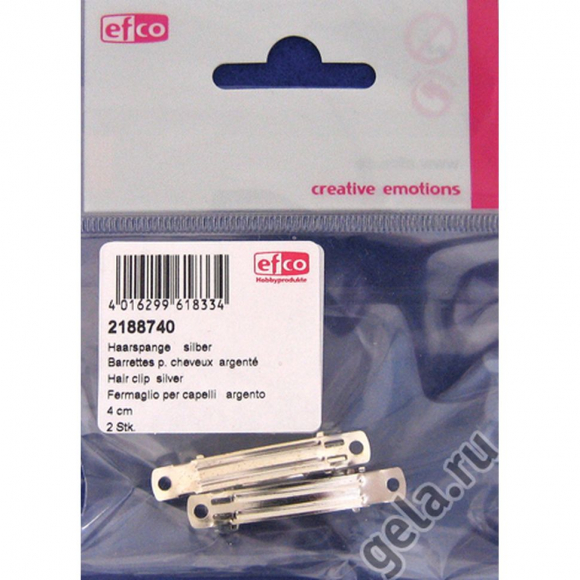 19130_Заколка для волос металлическая, длина 4 см 19130_Заколка для волос металлическая, длина 4 см