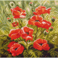 Набор для вышивания МАТРЕНИН ПОСАД арт.41х41 - 1191 Маковый зной