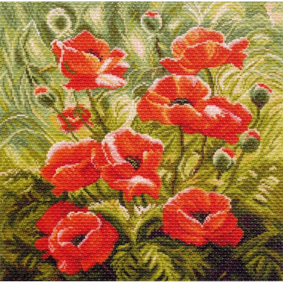 Набор для вышивания МАТРЕНИН ПОСАД арт.41х41 - 1191 Маковый зной
