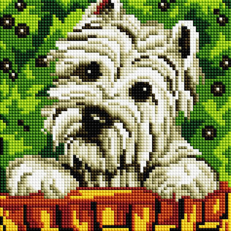 Набор Белоснежка для изготовления картин со стразами на подрамнике арт.БЛ.374-ST-S Давай играть 20х20см