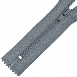 Молния MaxZipper брючная №4 замок автомат, 20см н/р цв.F319 серый уп.100шт