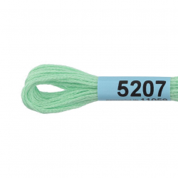 Нитки для вышивания Gamma мулине (3173-6115) 100% хлопок 24 x 8 м цв.5207 св.мятный