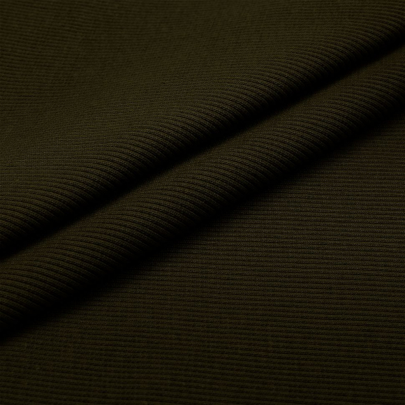 Ткань трикотаж Кашкорсе с лайкрой 350г пенье 60+60см черный уп.3м