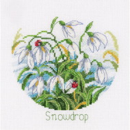 Набор для вышивания KLART арт. 8-389 Цветочная нежность. Подснежники 15х15 см