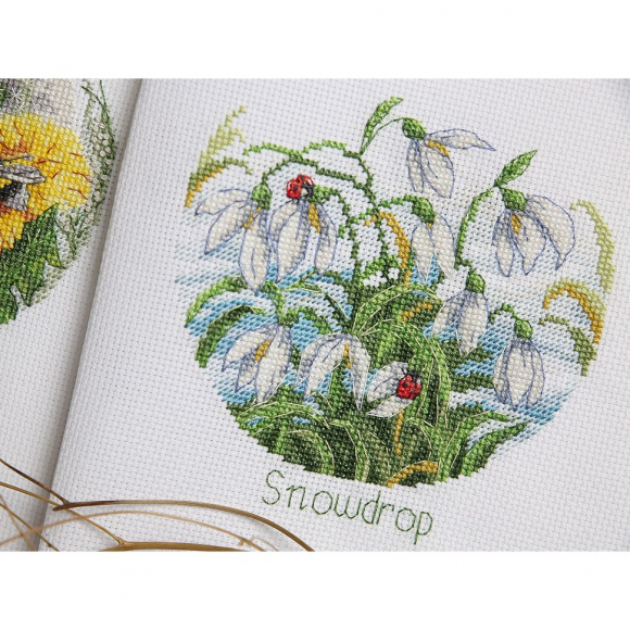 Набор для вышивания KLART арт. 8-389 Цветочная нежность. Подснежники 15х15 см Набор для вышивания KLART арт. 8-389 Цветочная нежность. Подснежники 15х15 см