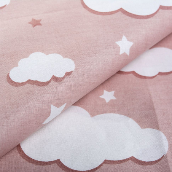 Ткань ранфорс Облака, арт.WH 2813-v01, 130г/м?,100% хлопок, шир.240см, цв.бежевый, уп.3м