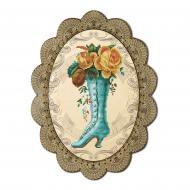 Набор для вышивания мулине НОВА СЛОБОДА арт.КО4043 Ретро.Чайная роза 23х16 см