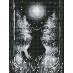 Набор Белоснежка для изготовления картин со стразами на подрамнике арт.БЛ.904-GT-S Медитация 30х40см