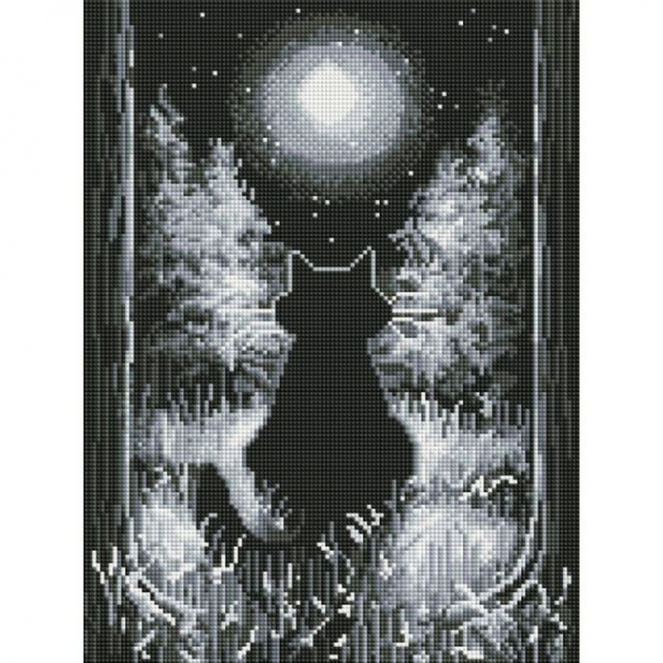 Набор Белоснежка для изготовления картин со стразами на подрамнике арт.БЛ.904-GT-S Медитация 30х40см