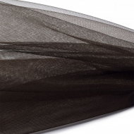 Фатин Кристалл средней жесткости блестящий арт.K.TRM шир.300см, 100% полиэстер цв. 50 К уп.50м - шоколадный