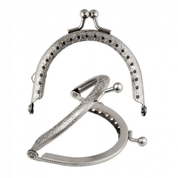 Фермуар Полукруг TBY.107980 70х50мм цв.никель уп.2шт