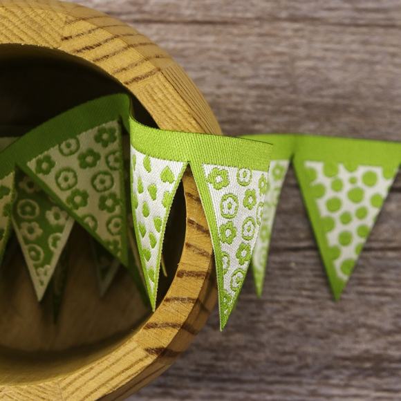 109303_Лента жаккард "Флажки" SAFISA, 36 мм, 15 м, цвет 03