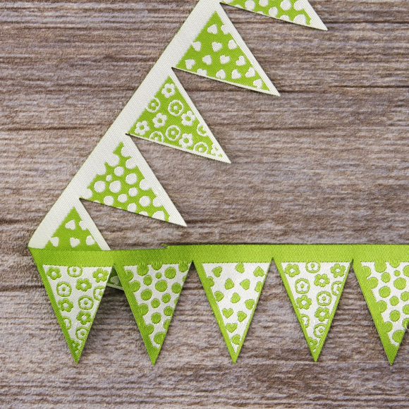 109303_Лента жаккард "Флажки" SAFISA, 36 мм, 15 м, цвет 03