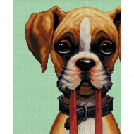 Набор для вышивания мулине НИТЕКС арт.А-0010 Пойдем гулять 31х38 см