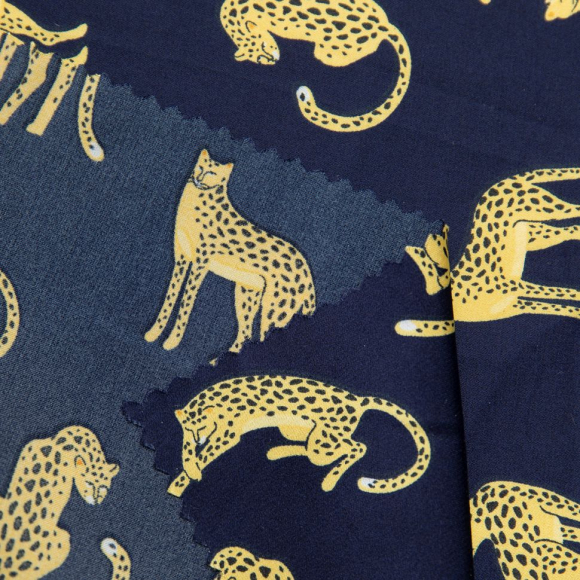 Ткань шелк Армани 90 г/м? 97% пэ, 3% спандекс шир.148 см арт.Р.50531.02 синий рул.25м