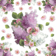 59391_Салфетка рисовая "Сирень"