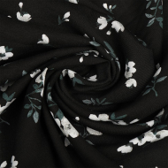 Ткань Штапель  TBY Vi-HLA210109-c1 плот 110г/м2 100% вискоза шир. 145 см цв.с1 черный уп.5м