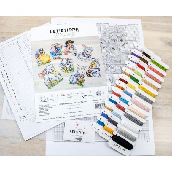 187463_Набор для вышивания "Набор пасхальных украшений из 8 штук"