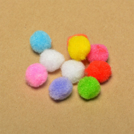 Помпоны TBY для творчества арт. BC0115 15мм цв.ассорти уп.500 шт