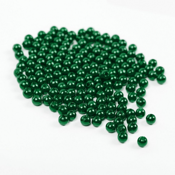 Бусины MAGIC 4 HOBBY круглые перламутр 8мм цв.035 изумруд уп.50г (213шт)